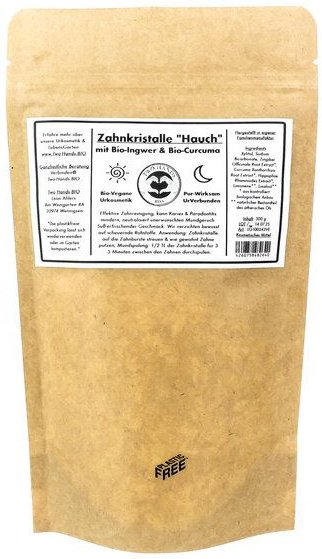 Two Hands BIO Zahnkristalle „Hauch“ mit Bio-Ingwer & Bio-Curcuma - Bio Vegan