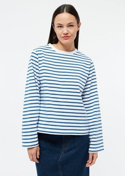 Givn Berlin Gestreiftes Langarmshirt GBLACEY aus Bio-Baumwolle