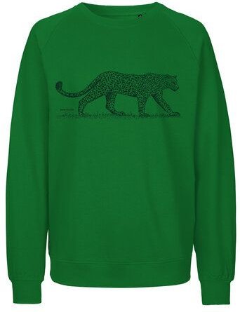 Peaces.bio - handbedruckte Biomode Bio Herren-Sweatshirt Leopard