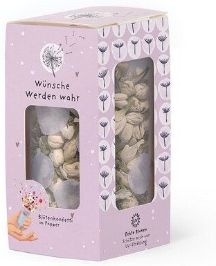 Die Stadtgärnter Blütenkonfetti im Popper | Geschenkidee für besondere Momente, Geburtstage & Hochzeit | Wünsche werden ...