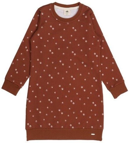 Walkiddy Paw Sport Dress - Bio-Baumwolle, GOTS-zertifiziert, Nachhaltig, Kinderkleid in Braun