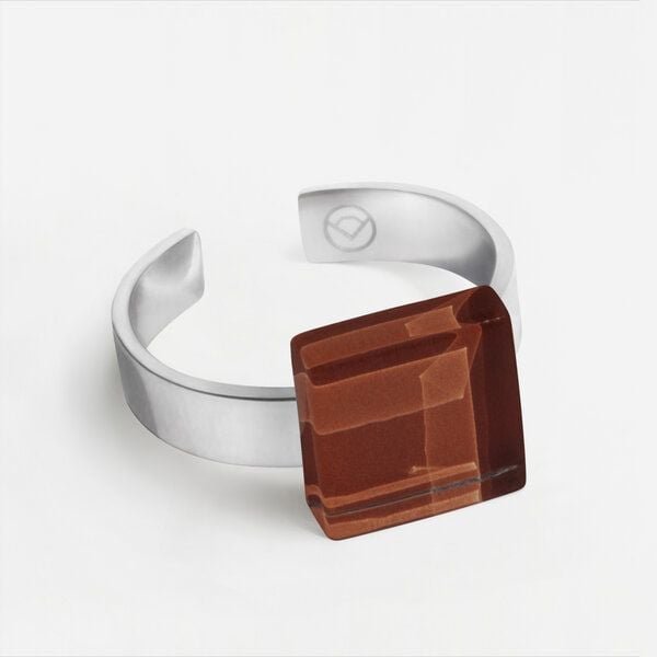 ALEXASCHA Geometrischer Ring aus Glas, mini | PUREFORM