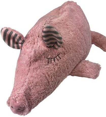 Pat und Patty Bio Kuschelkissen "Schwein", rosa, 100 % Baumwolle kbA/GOTS