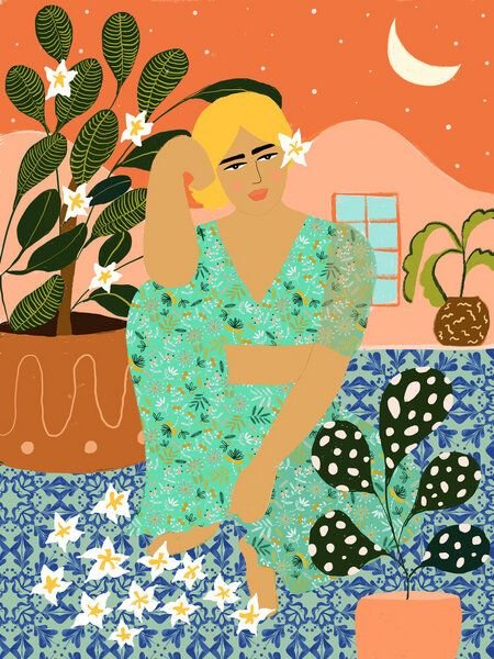 Photocircle Poster / Leinwandbild - Flower Collector