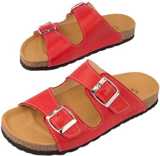 SaNeba Zweiriemer Damen | BIO Leder - Soft Kork