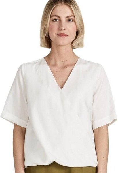 Thumbnail - Givn Berlin Wickelbluse MISHA aus TENCEL REFIBRA Lyocell - White