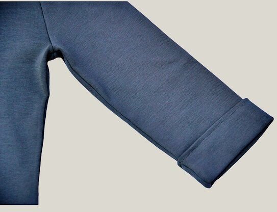 B.e Quality Jersey Polo-Kleid mit 3/4 Ärmeln - Biologischer Pima Baumwolle