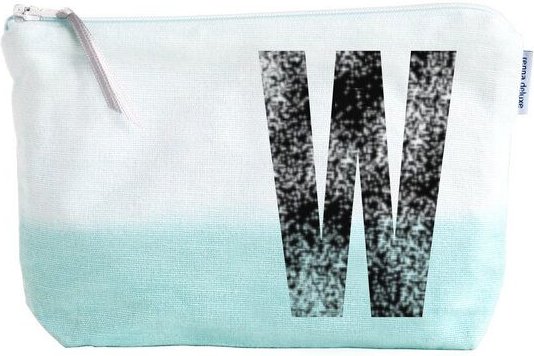 renna deluxe Kulturtasche und Schminktasche mit Monogramm MINT