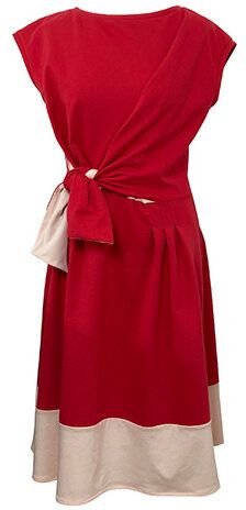 Skrabak Jerseykleid Anna aus Bio-Baumwolle mit Borte