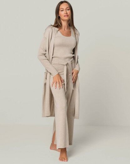 YOU LOOK PERFECT Merino Loungewear Set "Cardigan Blossom & Top Blossom & Hose Bailey"