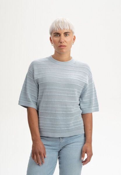 Strukturiertes Strick T-Shirt Style AROHI | von MELA | Fairtrade & GOTS zertifiziert