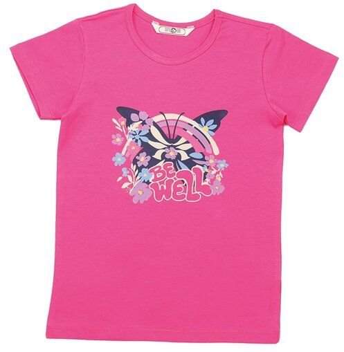 Cotokids Kinder T-Shirt GOTS-zertifiziert Bio-Baumwolle pink mit buntem Motiv-Print von Walkiddy Produktbeschreibung (≥ ...