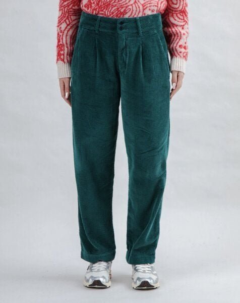 Thumbnail - Brava Fabrics Corduroy Faltenhose Dunkelgrün