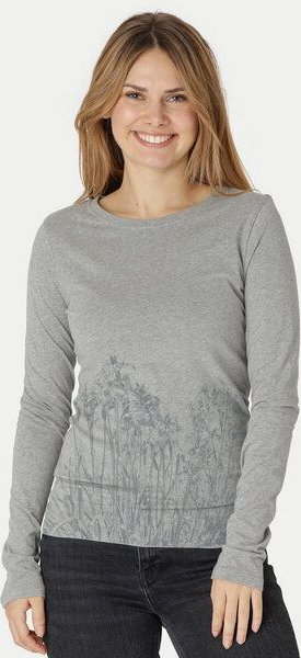 Peaces.bio - handbedruckte Biomode Langarmshirt Damen Mystic Iris