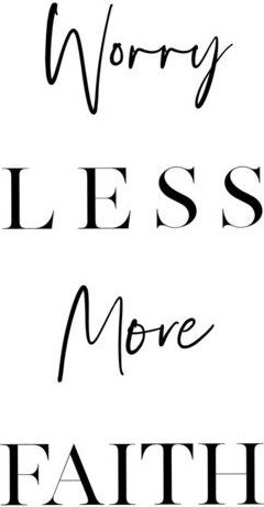 Photocircle Poster / Leinwandbild - Worry Less More Faith