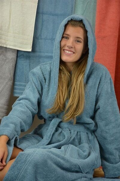 A&R Textile Bademantel Morgenmantel Frottee Bio Baumwolle Robezz® Wellness Spa