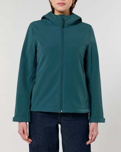 YTWOO Damen Eco Softshell Jacke mit Kapuze