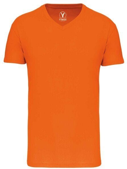 YTWOO Basic Herren T-Shirt mit V-Ausschnitt aus Bio-Baumwolle