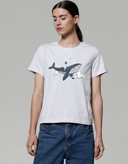 watapparel T-Shirt Frauen Spacewhale