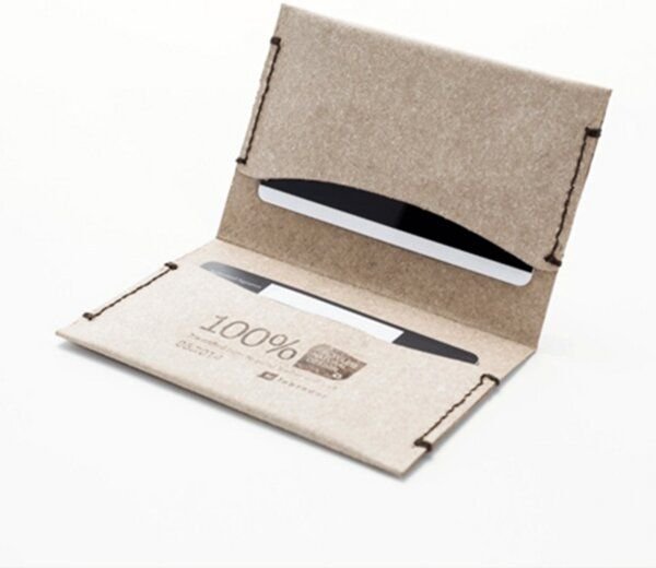 Lakange Kartenhalter aus recyceltem Leder