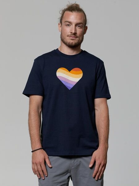 watapparel T-Shirt Unisex Rainbow Heart