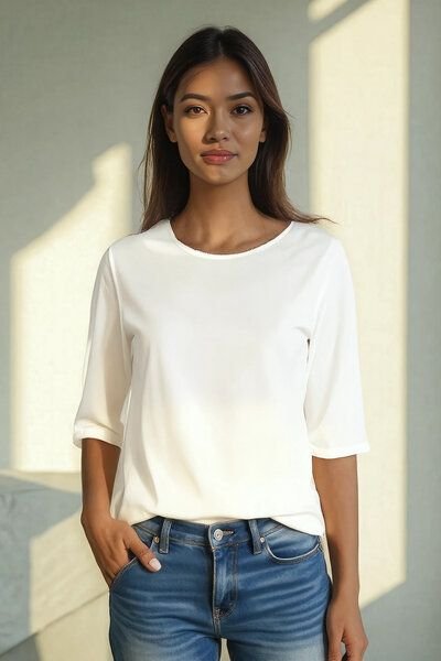 l'amour est bleu Bluse aus Tencel