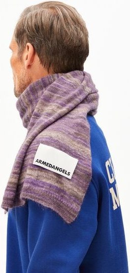 ARMEDANGELS YUKINAA STAMPATO Unisex Schal aus Mohair-Woll Mix