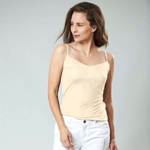 Kokon Zwo Spaghettiträgertop 100% Seide (peacesilk)