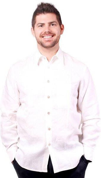 Peaces.bio - handbedruckte Biomode Bio-Leinenhemd für Herren