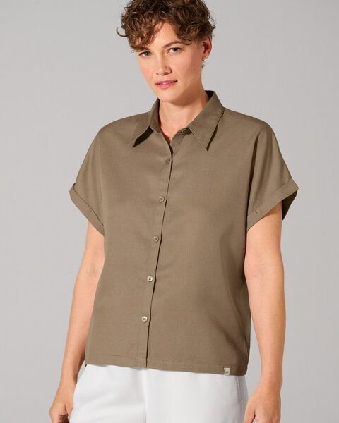 HempAge Damen Lyocell Bluse (auf Hanf Basis) Normal Fit