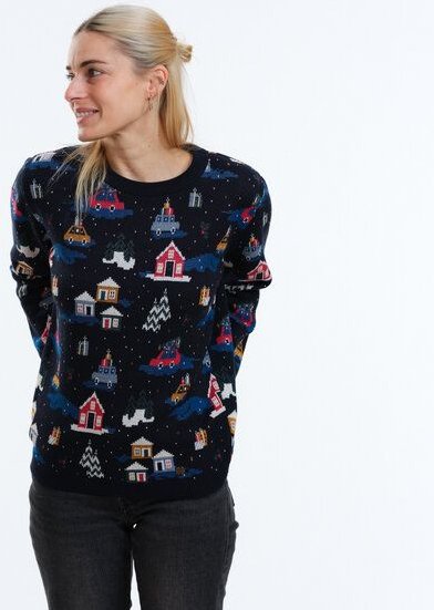 GARY MASH Pullover Lamona aus feinem Jacquardstrick