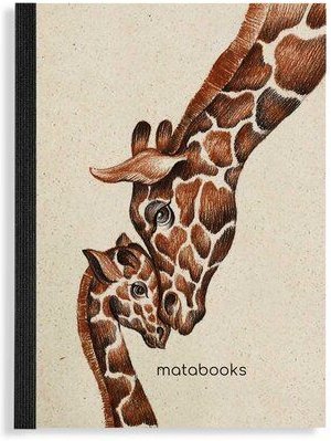 matabooks® Nachhaltiges A6 Notizbuch/Journal/Schreibblock aus Graspapier – Dahara