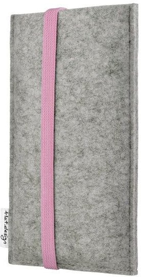 flat.design Handyhülle COIMBRA für Samsung Galaxy S-Serie - 100% Wollfilz - hellgrau