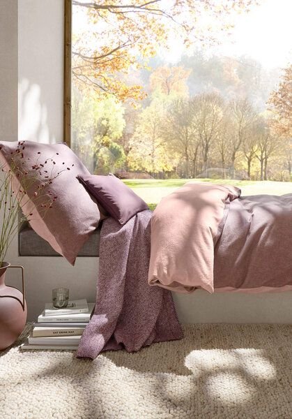 hessnatur Biber Wende-Bettwäsche-Set aus Bio-Baumwolle