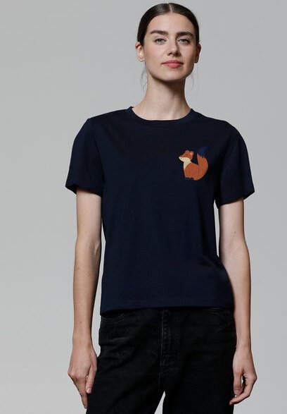 watapparel T-Shirt Frauen Cute Fox
