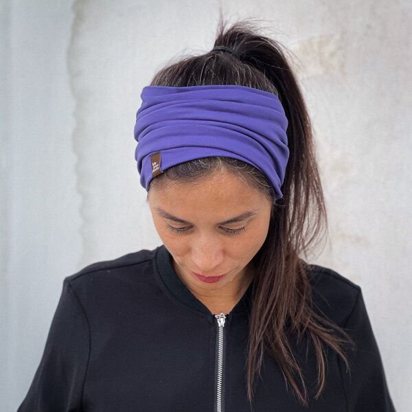 Liebe Deinen Planeten Bio breites Jersey Stirnband BASIC in vielen Farben aus elastischem Bio Baumwoll Jersey