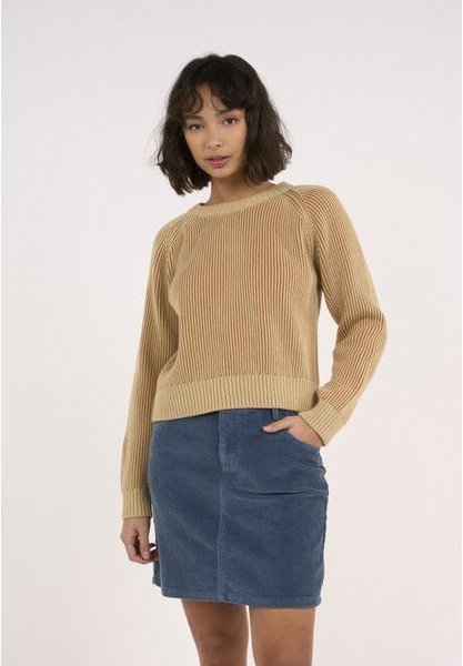 KnowledgeCotton Apparel Strick-Pullover TWO TONED CREW NECK aus Bio-Baumwolle