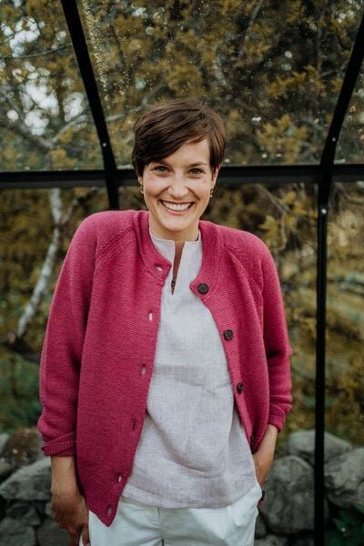 Grenz/gang Strick Cardigan ELEONORA_ Zero Waste aus Schurwolle (kbT)