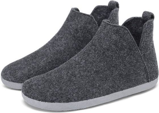 Home & Joy Hausschuhe Filz vegan Hüttenschuhe Pantoffeln Schlappen Pantoletten