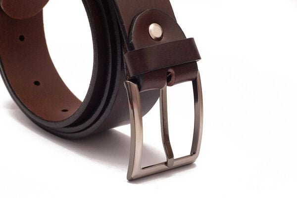 Simaru Herren Ledergürtel Orleans, pflanzlich gegerbtem Leder - EU