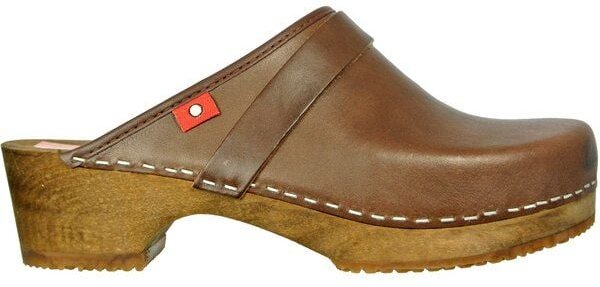 Klox Original Clog - handgemachter Holzclog mit pflanzlich gegerbtem Leder