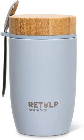 Retulp Edelstahl Thermobehälter Big Mug mit Löffel 500ml