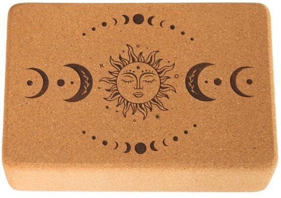 Divasya Yogablock "natural touch" aus Kork / mittlere Größe / abgerundete Ecken