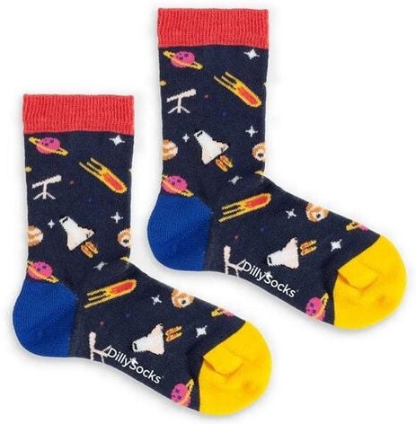 DillySocks Kindersocken Lil Galactic Adventure aus Biobaumwoll-Mix