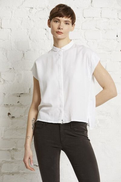 Thumbnail - Wunderwerk Damen Bluse aus Lyocell (TENCEL) "Square blouse small collar 1/2"