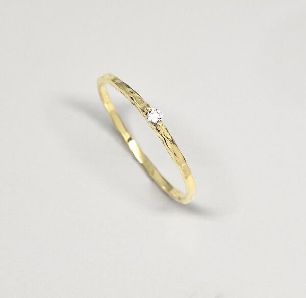 fejn jewelry Ring 'sparkle hammered'