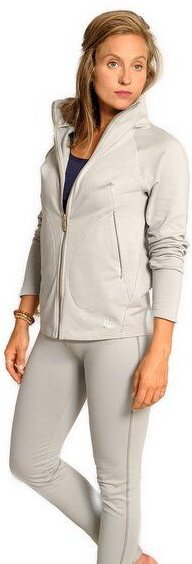 The Spirit of OM Sweat Jacke mit liebevollen Affirmationen im Innendruck