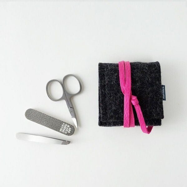 matilda k. manufaktur mini-maniküre-set 'ella' aus Wollfilz anthrazit