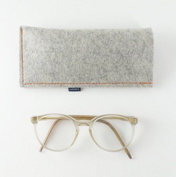 matilda k. manufaktur Brillenetui aus Wollfilz zum Einstecken in verschiedenen Farben 'justus'