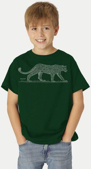 Peaces.bio - handbedruckte Biomode Bio-Kinder T-Shirt Leopard